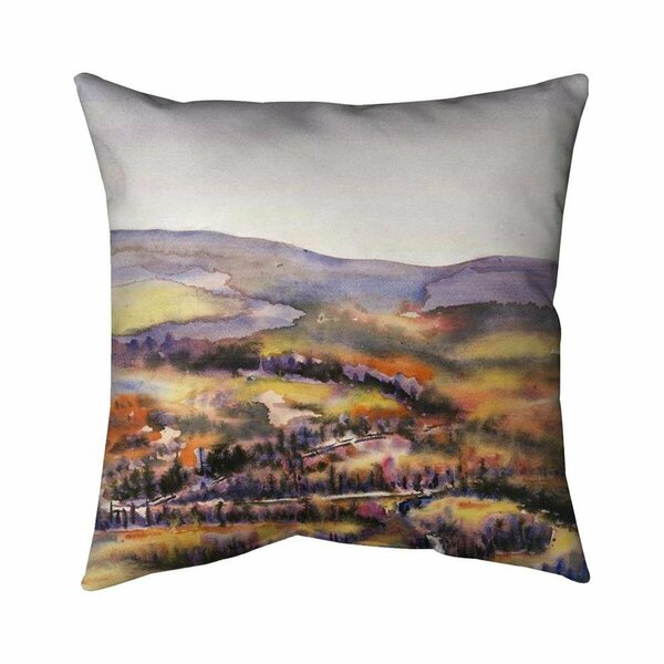Fondo 20 x 20 in. Beautiful Hills-Double Sided Print Indoor Pillow FO2794534
